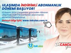 ULAŞIMDA İNDİRİMLİ ABONMALIK DÖNEMİ BAŞLIYOR